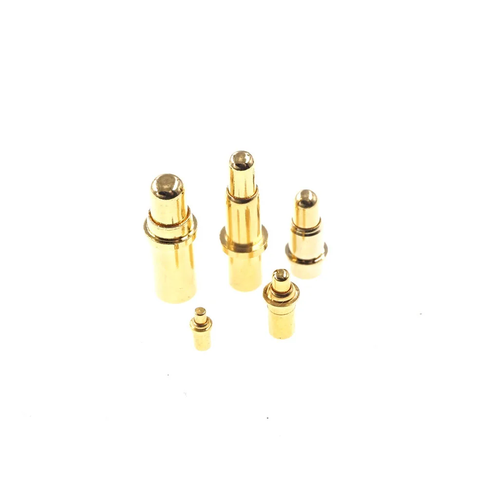 2 5 20 100 Pcs Outer Diameter Flange 2.5 3 4 5 5.5 6 MM Spring Loaded Pogo Pin No Tail Connector Through Hole Board Solder Mount