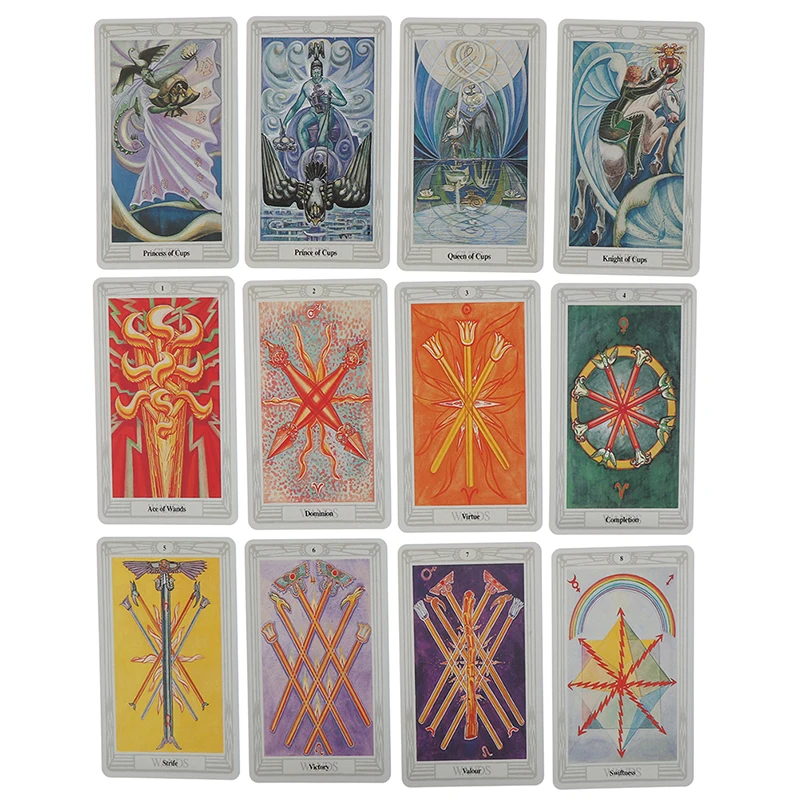 Thoth Tarot Tarot 78 Cards Egyptian Myth Divination Aleister Crowley Thoth Tarot Pocket Guidebook