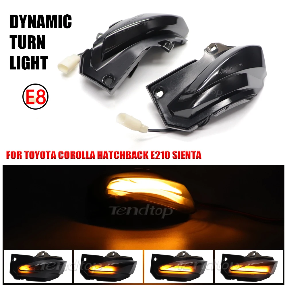 For Toyota Corolla Sport E210 2019 2020 Yaris XP210 Sienta Car LED Dynamic Turn Signal Indicator Sequential Side Mirror Light