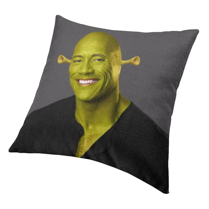 Dwayne The Shrok Johnson Throw Pillow Case 45*45cm Sofa The Rock Muscle Man Cushion Cover Cool Pillowcover Double-sided Printing