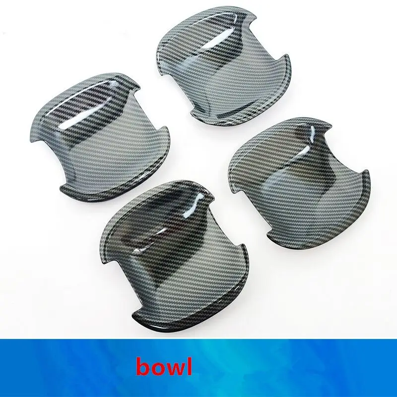 Carbon Fiber Chrome Car Door Handle Cover Decor Trim Stickers For KIA Rio 3 Rio3 K2 2011-2016 Styling Accessories view 4