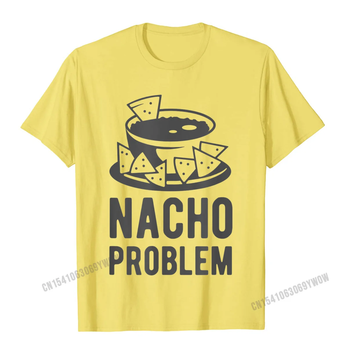 Nacho Problem 티셔츠 Camisas Men Normal Men's T Shirts Rife Cotton Tees Christmas Day Tshirt