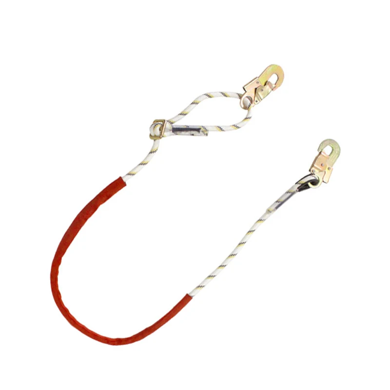 

Adjustable Position Lanyard Climbing Arborist Tree Work Fall Protection Equipment 23KN Rope