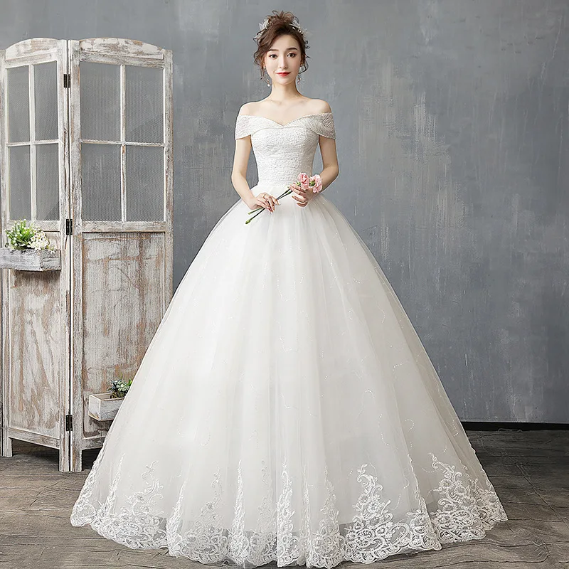 Luxury Bride Wedding Dresses Lace Up Bridal Embroidery Wedding Dress Plus Size Princess Dresses Ball Gowns