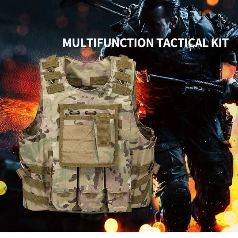 

Molle Airsoft Tactical Vest, Plate Carrier, Swat, Fishing, Hunting, Paintball, Military Army Armor, Police Vest