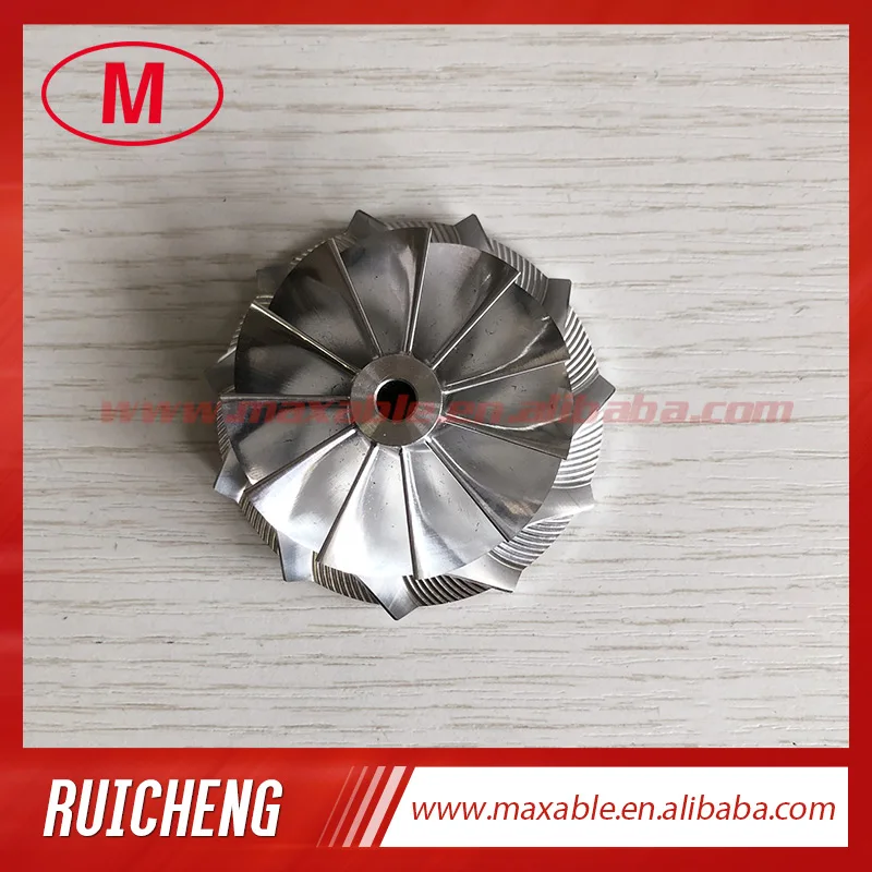 RHF5 46.02/58.00mm 11+0 blades Turbocharger milling/aluminum 2618/Billet compressor wheel