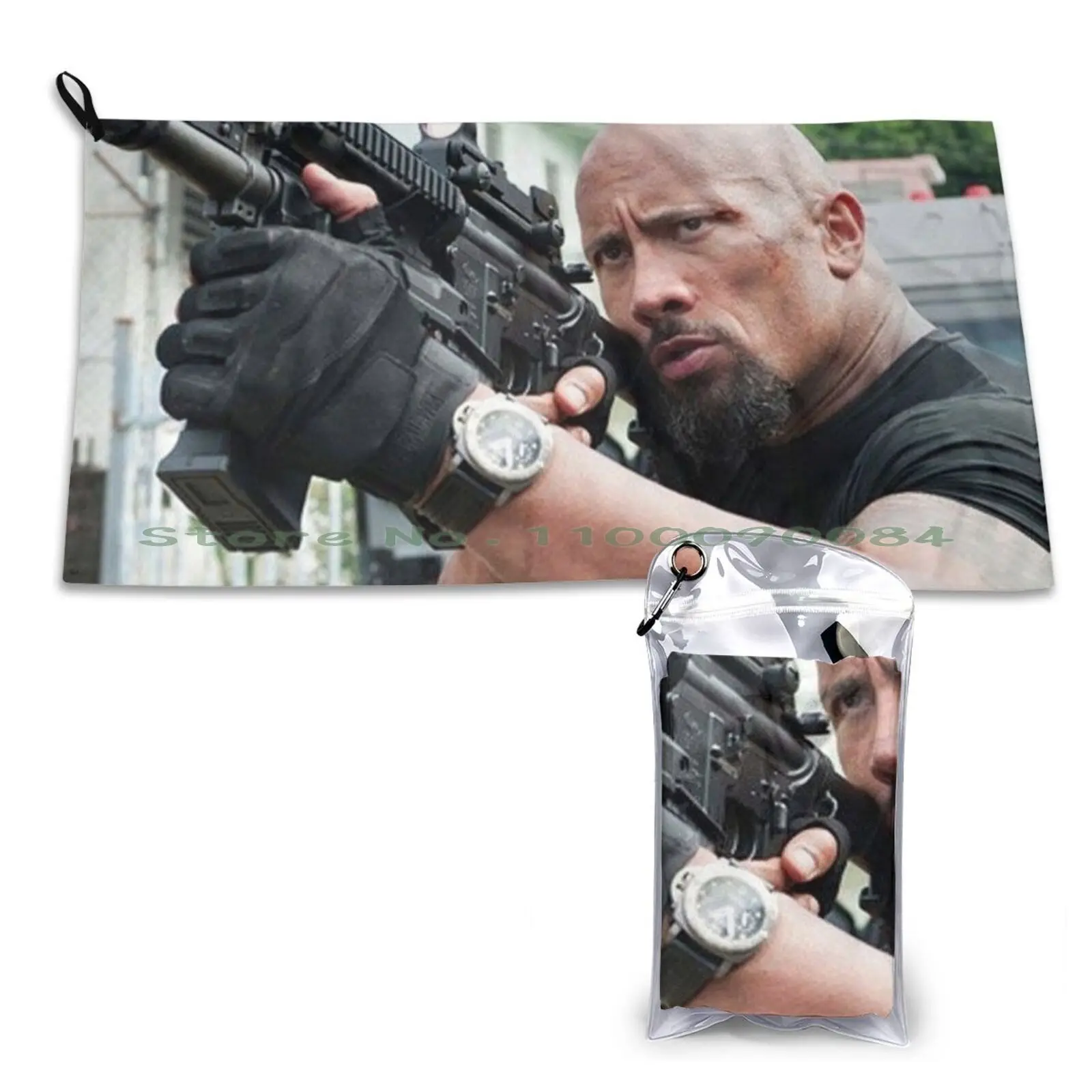 Dwayne Johnson Quick Dry Towel Gym Sports Bath Portable Cat Cute Kawaii Japanese Costume Crossover Korilakkuma Bear Soft