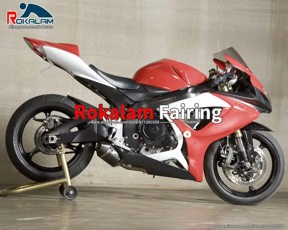 

Motorbike Body Kit For Suzuki GSXR600 GSX750 K6 2006 2007 Red White Black Motorcycle ABS Fairing Kit (Injection Molding)