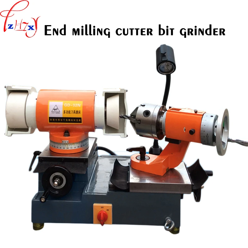 End Milling Cutter Bit Grinder Machine GD-32N Multi-function Drill Grinding Machine 3-50mm End Milling Machine 110/220/380V 1PC