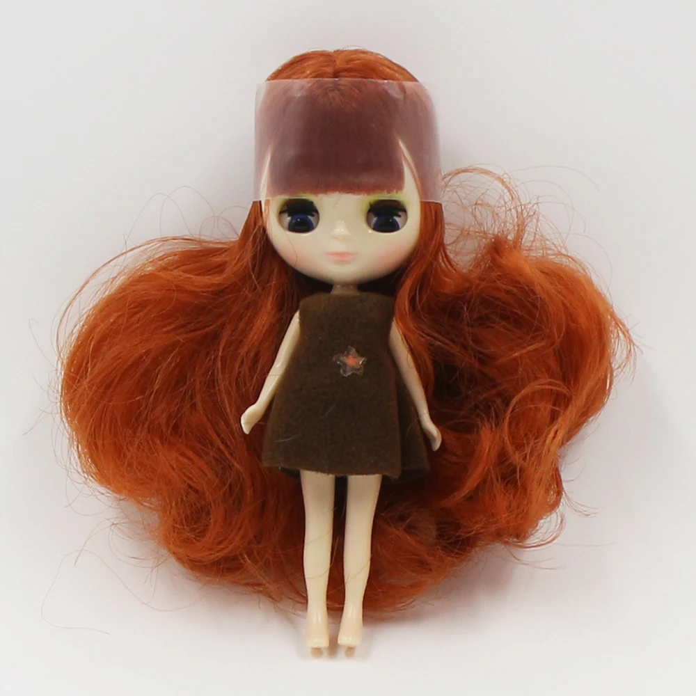 ICY DBS Blyth Mini muñeca 10CM cuerpo Normal DIY juguete lindo DOlls para niñas vestido aleatorio
