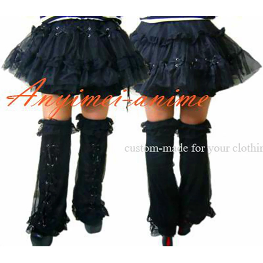 

fondcosplay tripp Fashion Hiphop Gothic Lolita Punk Skirt Legging black organza skirt Cosplay Costume CD/TV[CK1181]