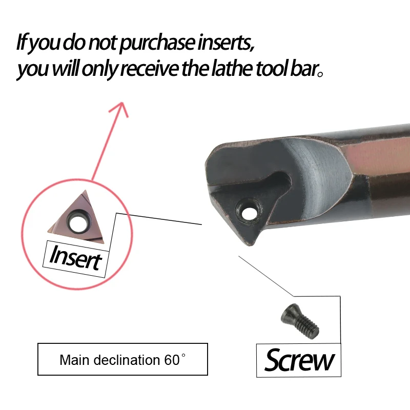 1pc S08K-STWPR09 S12M-STWPR1103 utensili per tornio per metalli interni portautensili per tornitura interna inserti in metallo duro TBGT lathe tool