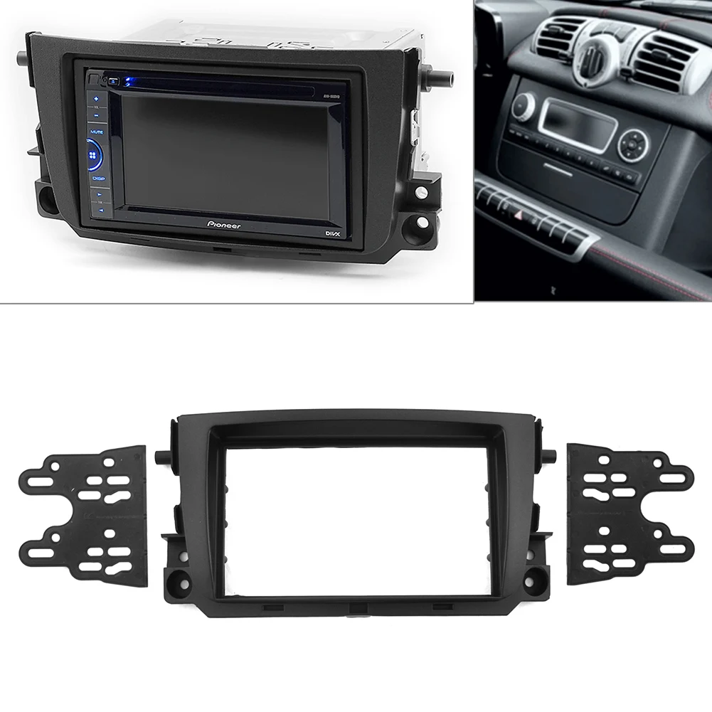 

Car 2DIN Radio DVD Frame Fascia Dash Panel for SMART ForTwo 2011 2012 2013 2014 2015 2016 2017