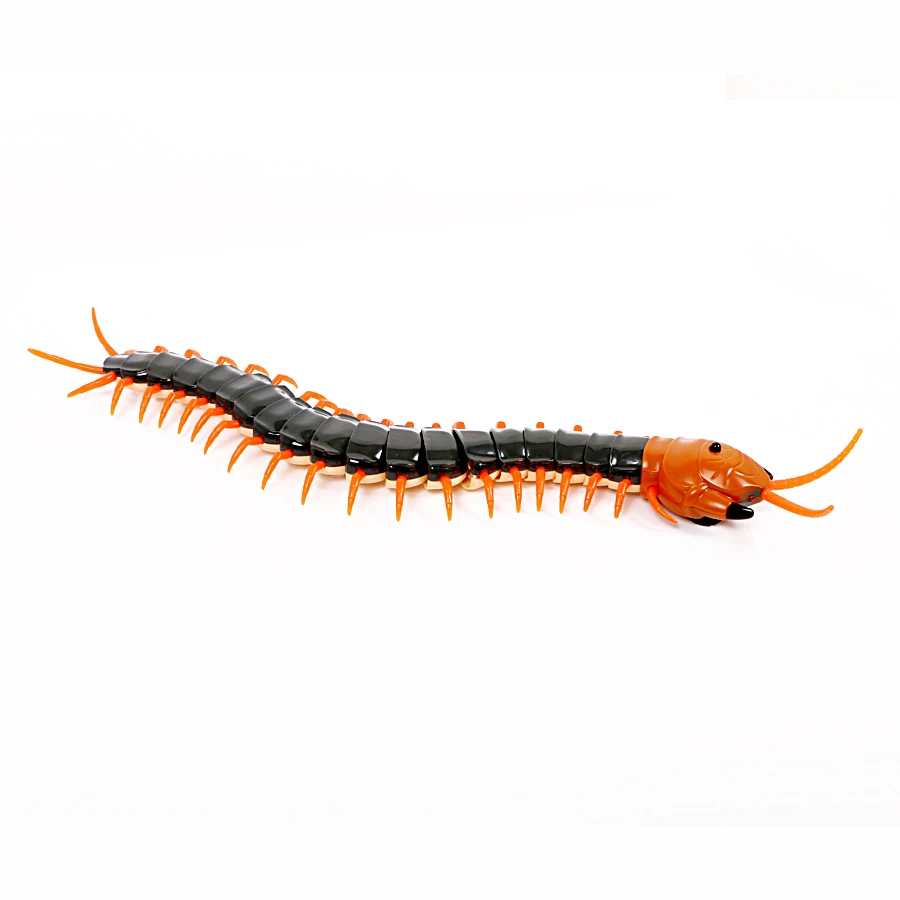 Remote Control Centipede Toy,Rechargable Electric Infrared RC Scolopendra,Simulation Fake Creepy-crawly Chilopod Toy for kids