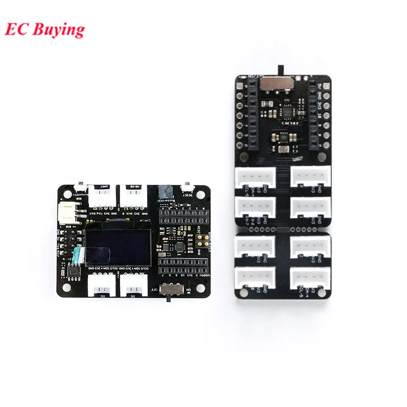 Seeeduino XIAO Development Board Expansion Module for Arduino IOT Grove IIC I2C UART Interface with OLED Screen Power Charging