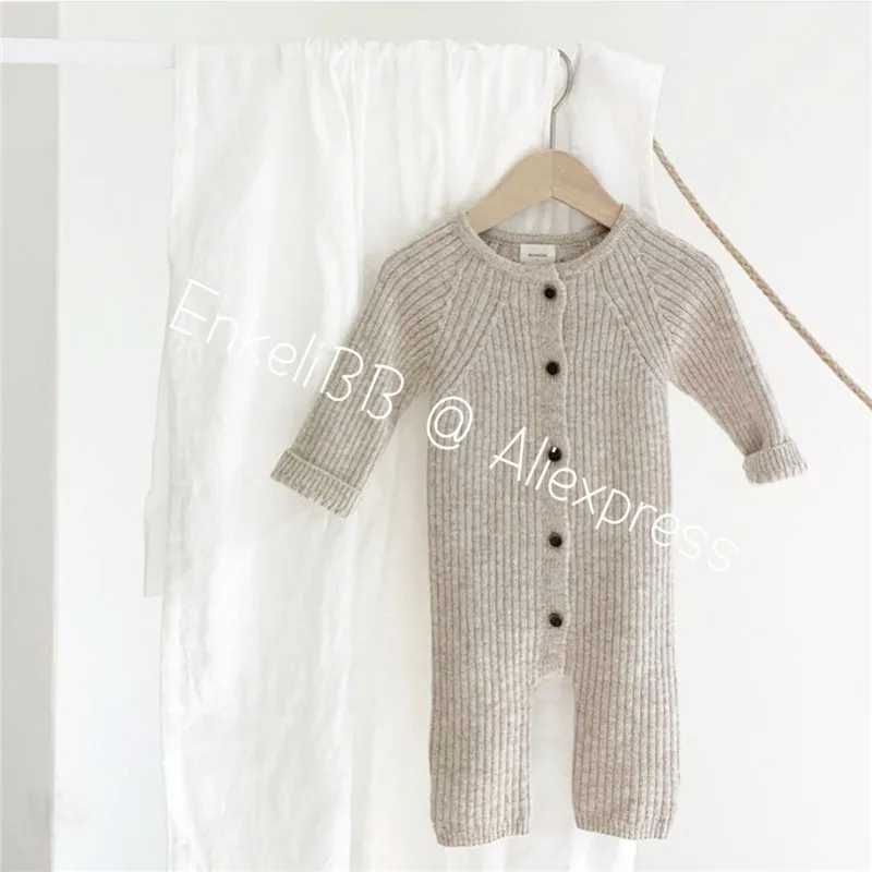 Clearanc 50% Cashmere Baby Boy Winter Romper Infants Girl Winter One-piece Quality Infant Jumpsuit Keep Warm Baby Clothes Button