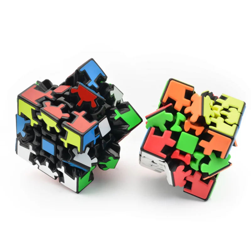 Lefun Full Sticker Gear Puzzle Magic 3x3 Cubes Speed Cube Professional Logic Game Educational Toys Autism Kids Toys  brain Games