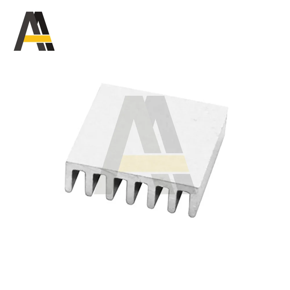 Disipador de calor de aluminio, radiador IC, Transistor, disipación de calefacción, refrigeración para Amplifer COB, potencia de luz, 1,9x1,9x0,5 cm, 10 Uds.