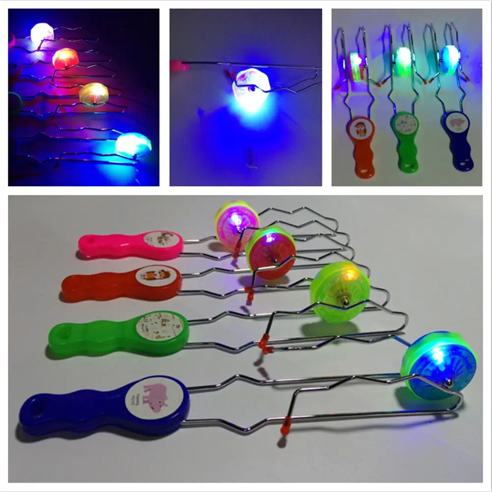 Creative Light-up Gyro Wheel Rail Twirler Spinning Flashing Gyro Science Toy Kids Gifts Educational Puzzle Toys