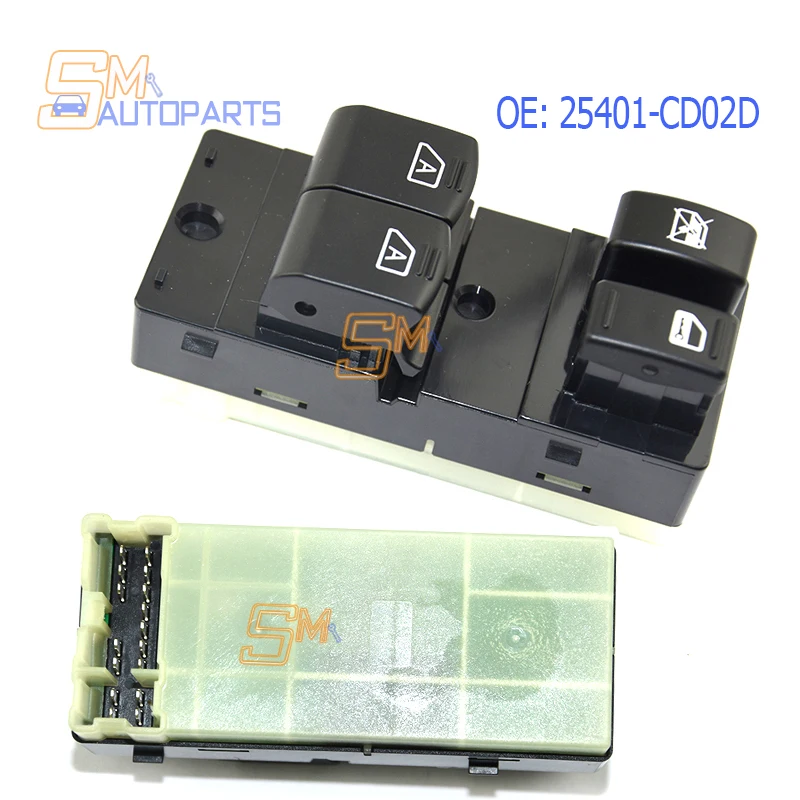 High Quality Power Window Master Switch 25401-CD02D For Nissan 350Z For Infiniti G35 Coupe 2003 2004 2005 2006 2007 2008