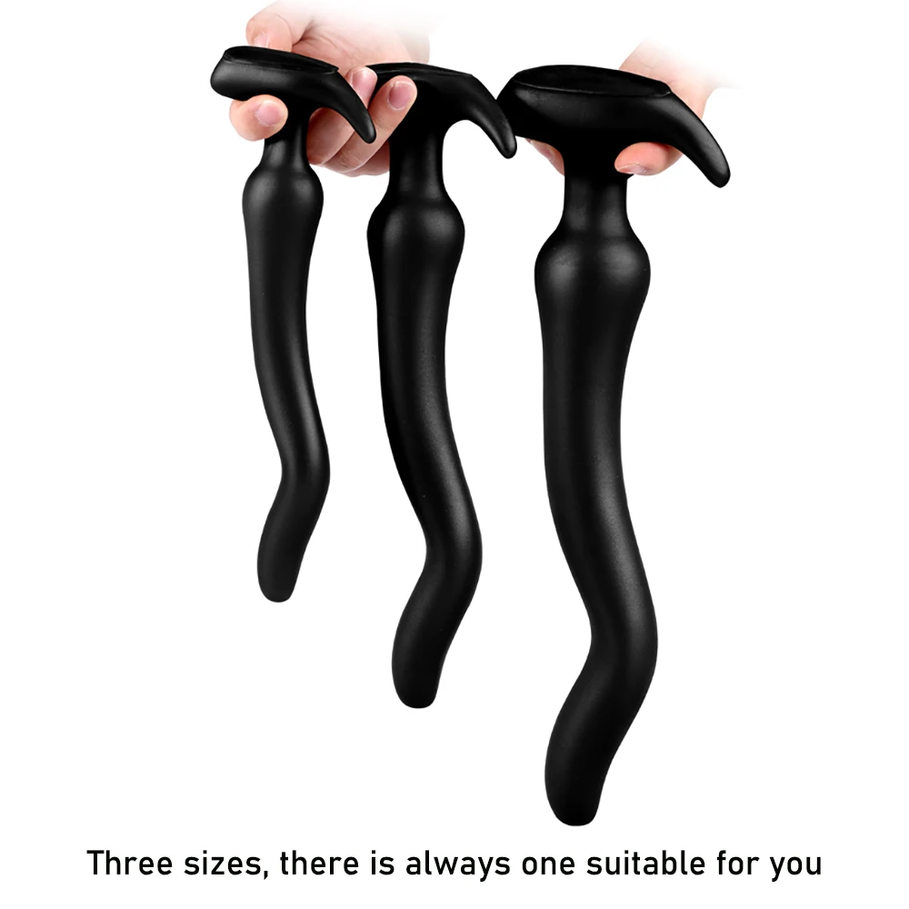 Liquid Silicone Overlength Anal Plug Dildos Anal Dilator Long Butt Plug Stimulates the Vagina and Anus Massage Prostate Sex Toys