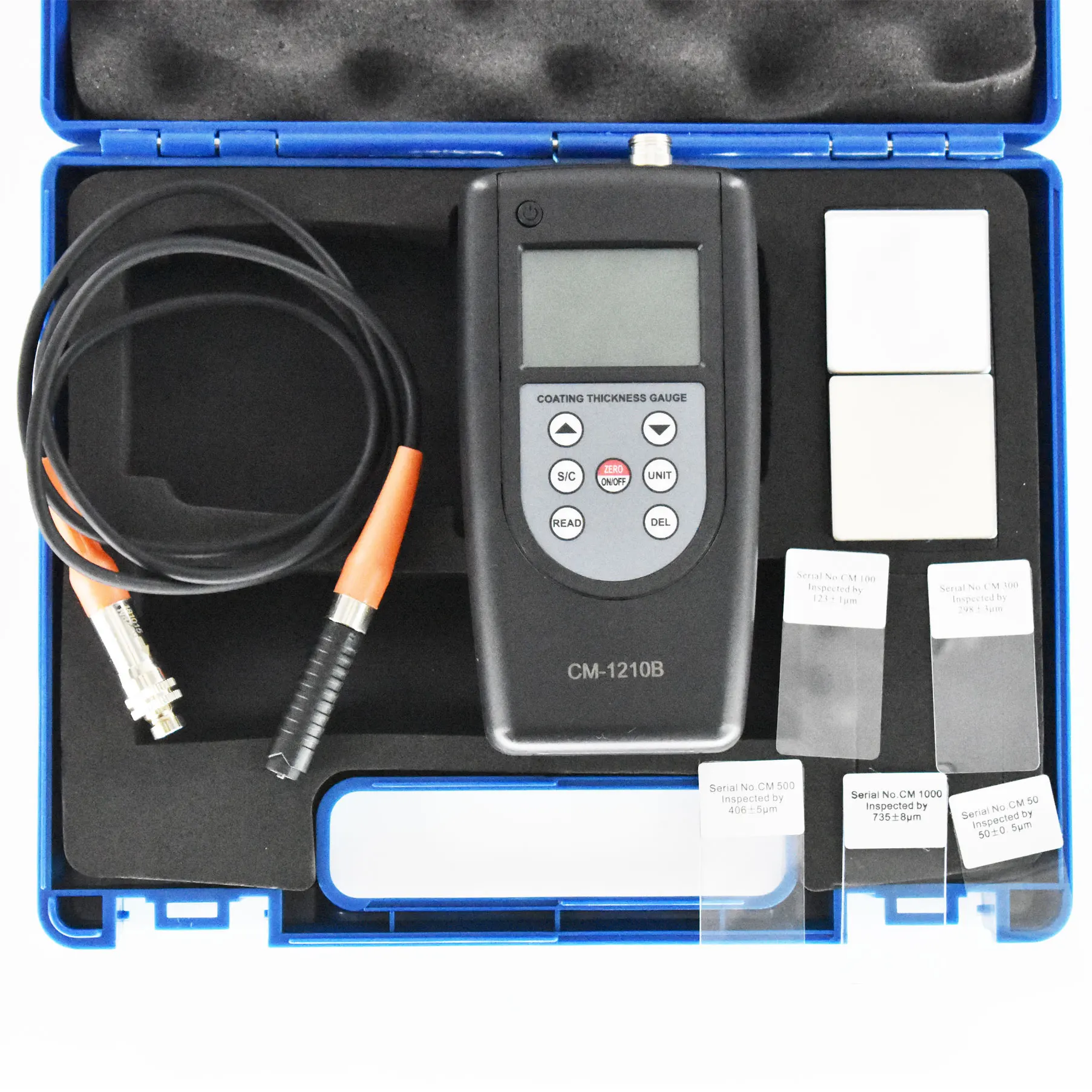 CM-1210B Digital portable Coating Thickness Gauge Tester Separate Type Thickness Meter Range  0~2000µm/0~80mil