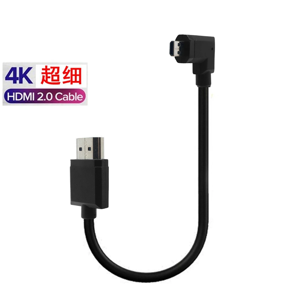 Cable Super suave Micro compatible con HD, macho a HDTV OD de 3,0mm, Cables finos y Cable macho HD 2k x 4k hd @ 60hz, 10CM, 30cm, 60cm, 1m