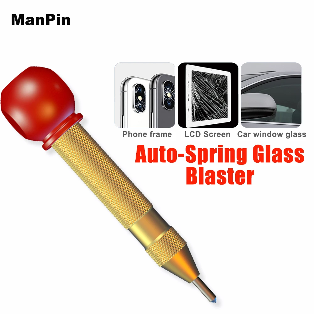 

Auto Spring Blaster Phone Repair LCD Screen Back Cover Glass Separating Camera Lens Remove Car Window Breaker For iPhone Samsung