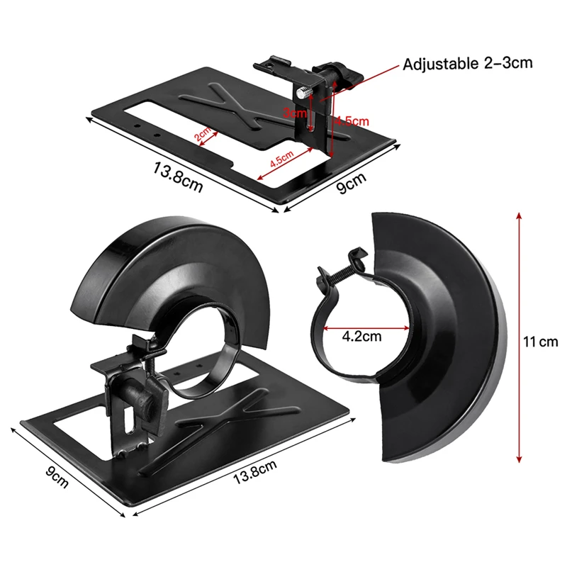 Verstellbare Winkels chl eifer halterung Ständer halter Metalls chneide maschine verdickte Basis schutz abdeckung Unterstützung Holz bearbeitungs werkzeuge