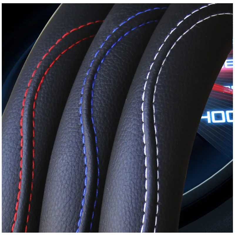 New style leather comfortable non-slip four-season universal steering wheel cover for Renault Kangoo Dacia Scenic Megane Sandero