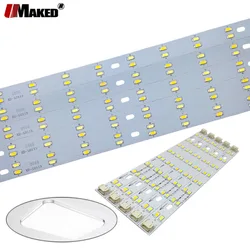 LED PCB 4Wx2 6Wx2 8Wx2  3 Color Changable Bar Strip SMD5730 Aluminum Base Plate Ceiling Light Replace Tube Lamp Retrofit Sources