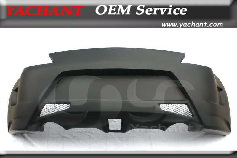 FRP Fiber Glass Body Kit Rear Bumper with Diffuser Fit For 2009-2012 370Z Z34 AM Style Rear Bumper with Diffuser