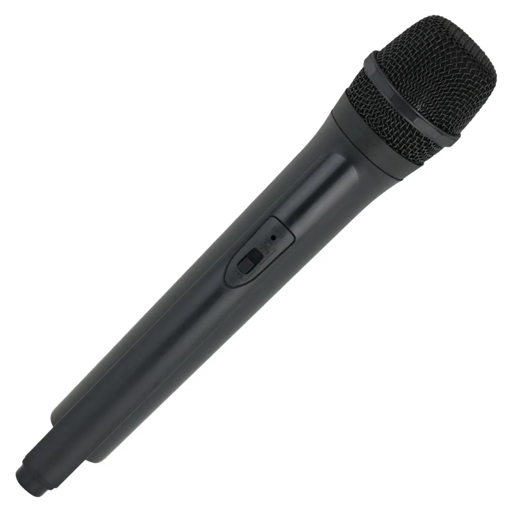 Accesorio de micrófono Artificial, accesorio de micrófono inalámbrico de plástico clásico, juguete de micrófono falso de mano