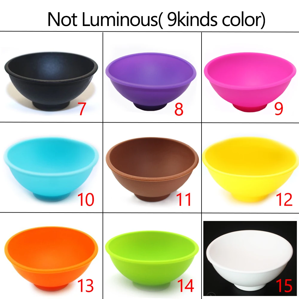 10Pcs Household Silicone Container Bowl Diameter 50mm Multi-Color Smoke Storage Tobacco Herb Smoking Container Kitchen Home Box