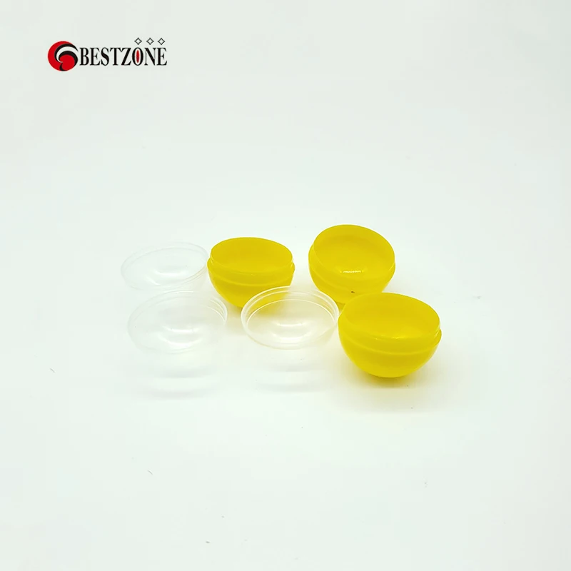 70 pz/lotto diametro 32MM giallo vuoto plastica PP giocattolo capsule sorpresa palla contenitore rotondo per distributore automatico