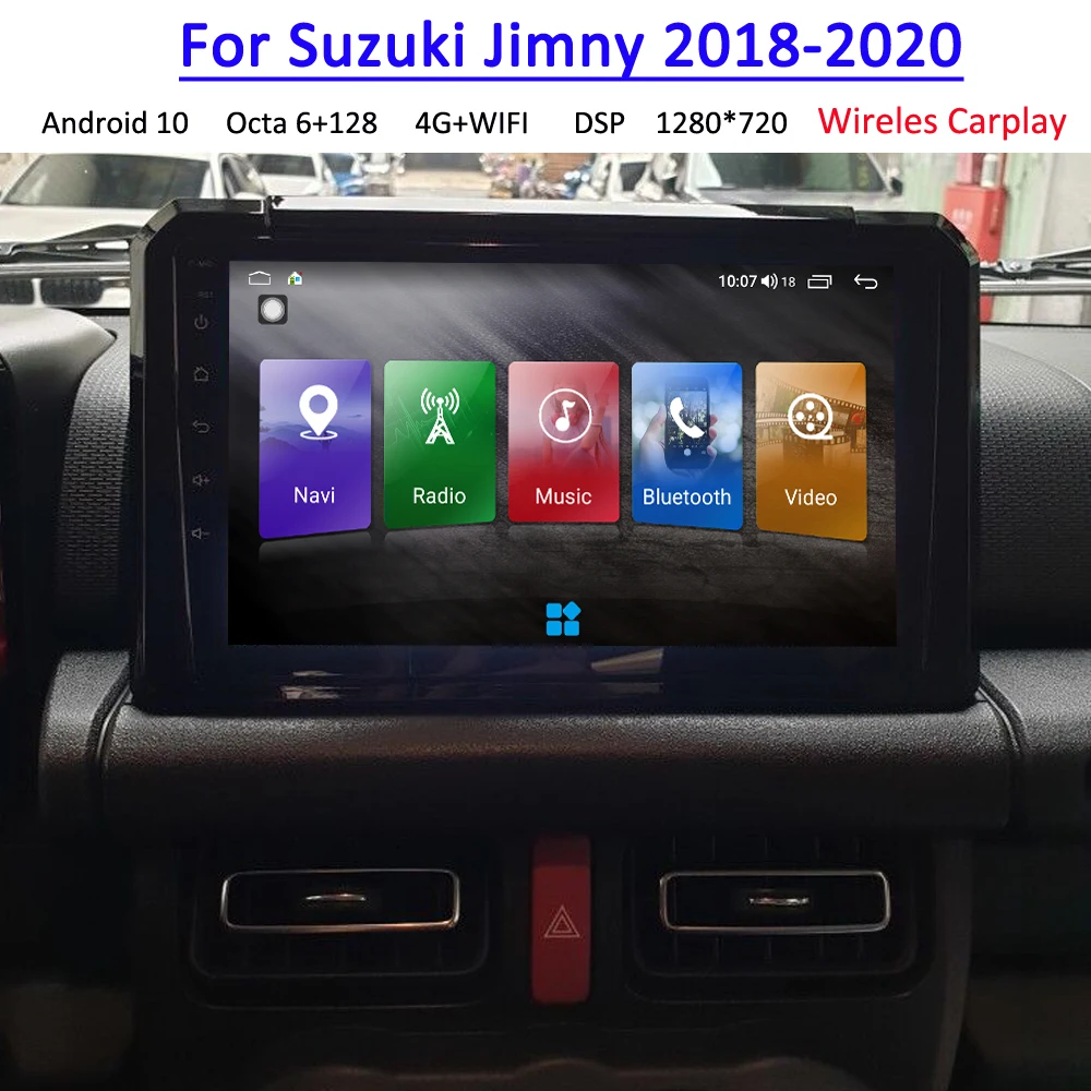 Android 10 Car Radio For Suzuki Jimny 2018-2020 2din Dvd Multimedia Headunit Tape Recorder Carplay Gps Navigation BT Stereo Auto