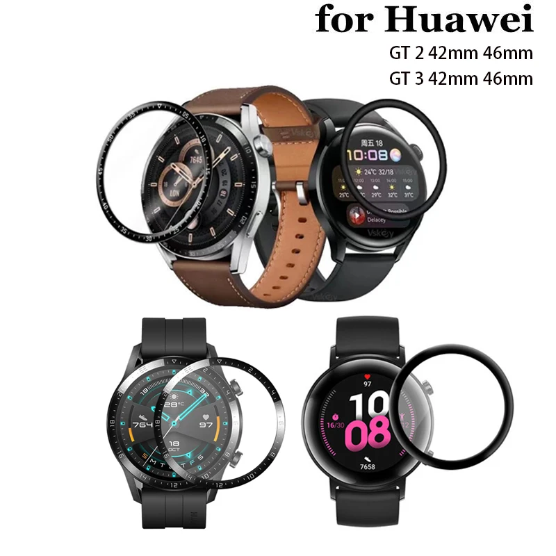 

For Huawei Watch GT3 GT2 42mm 46mm Screen Protector Smart Watch Full Cover HD Soft Glass Film