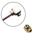 M5 Elbow Solder Connector 4mm OD Copper Pipe Hydraulic Oil Cylinder For RC 1/12 Trailer car Parts
