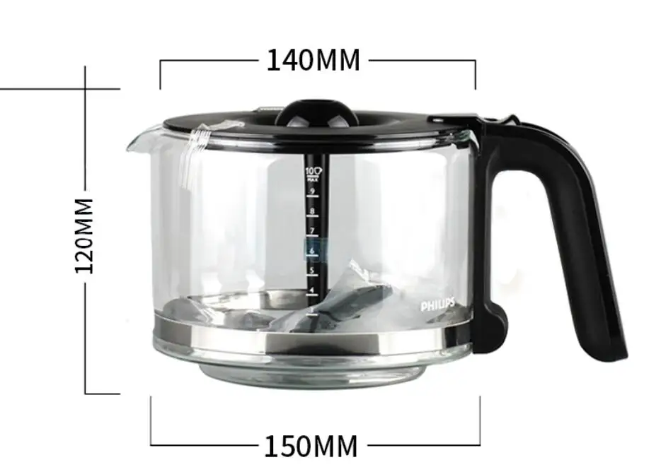 HD7767 костюм для PHILIPS HD7767HD7761/HD7762 бытовая капельная кофеварка бытовая кофеварка горшок стекло Кофемашина кофейная чашка