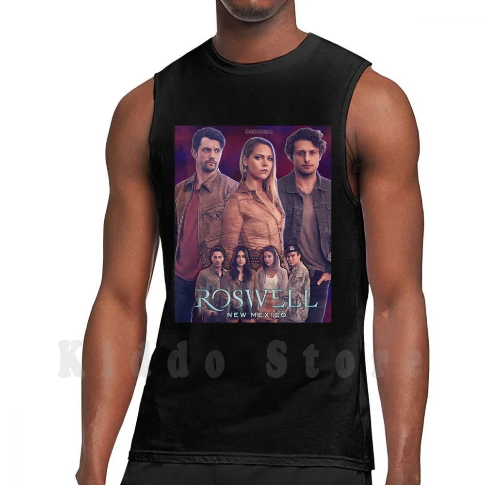 Roswell , New Mexico-Poster Tank Tops Vest 100% Cotton Roswell New Mexico Liz Max Isobel Michael Maria Kyle Alex