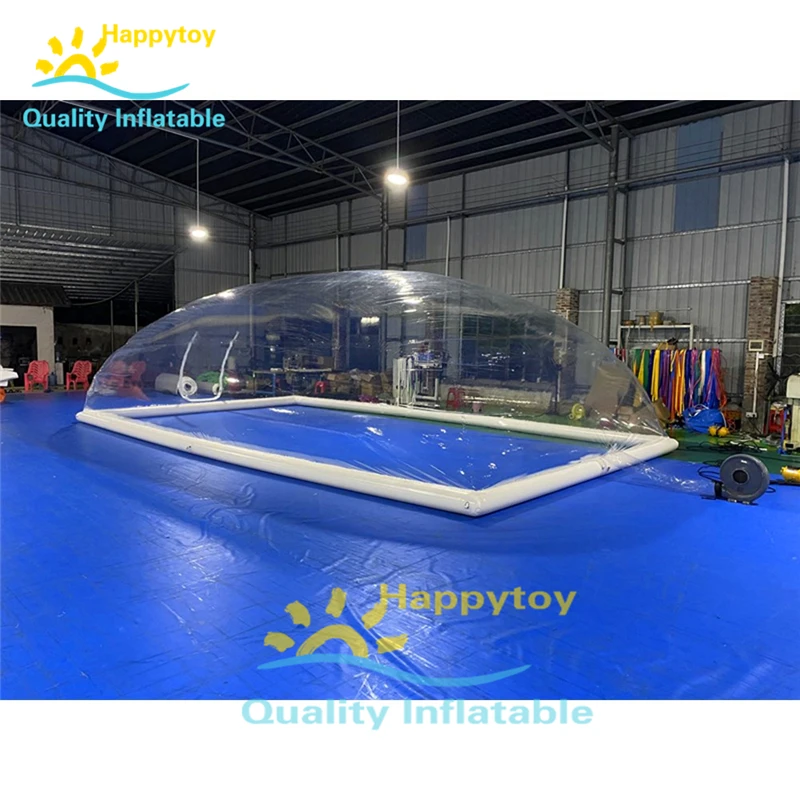 

Outdoor Customized Transparent Inflatable Pool Dome Tent Covered Ceiling Tents For Winter