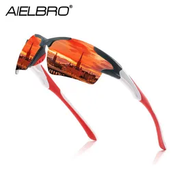 AIELBRO Cycling Men's Sunglasses Cycling Sunglasses Outdoor Sports Man Cycling Glasses For Bicycle Glasses Sunglasses