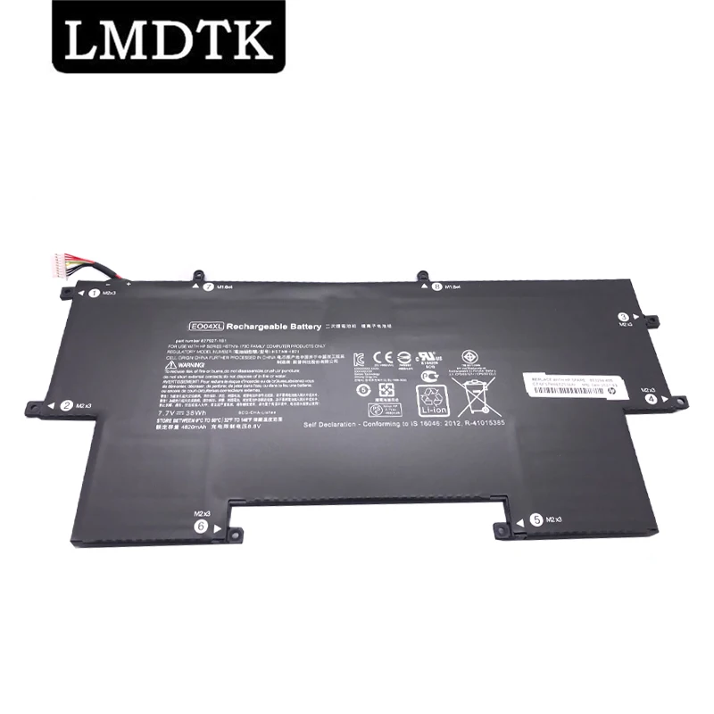 

LMDTK New EO04XL Laptop Battery For HP EliteBook Folio G1 827927-1B1 827927-1C1 828226-005 HSTNN-I73C 7.7V 38WH