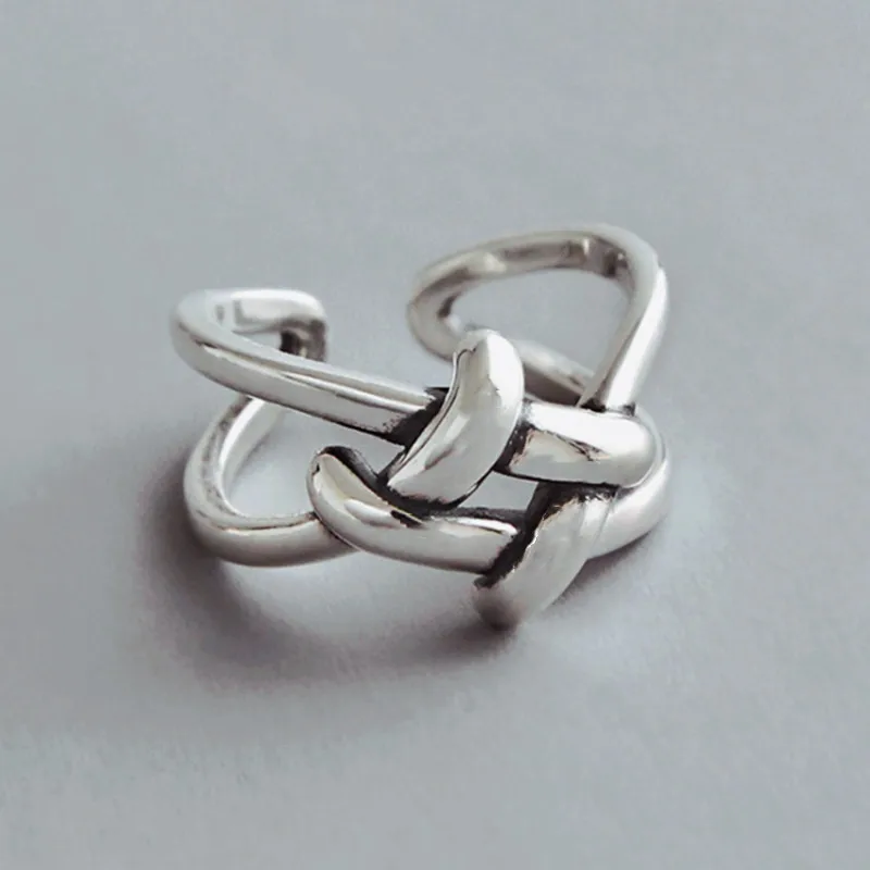 56 Designs 925 Stamp Fashion Hand made Vintage Silver Color Adjustable Rings For Women Birthday Gifts Jewelry