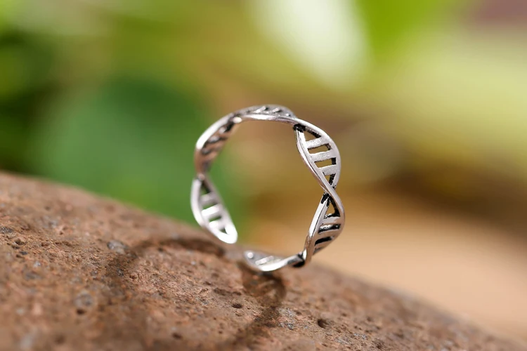Retro Style 925 Sterling Silver Leaves Open Rings For Women  Fashion Open Adjustable Finger Ring