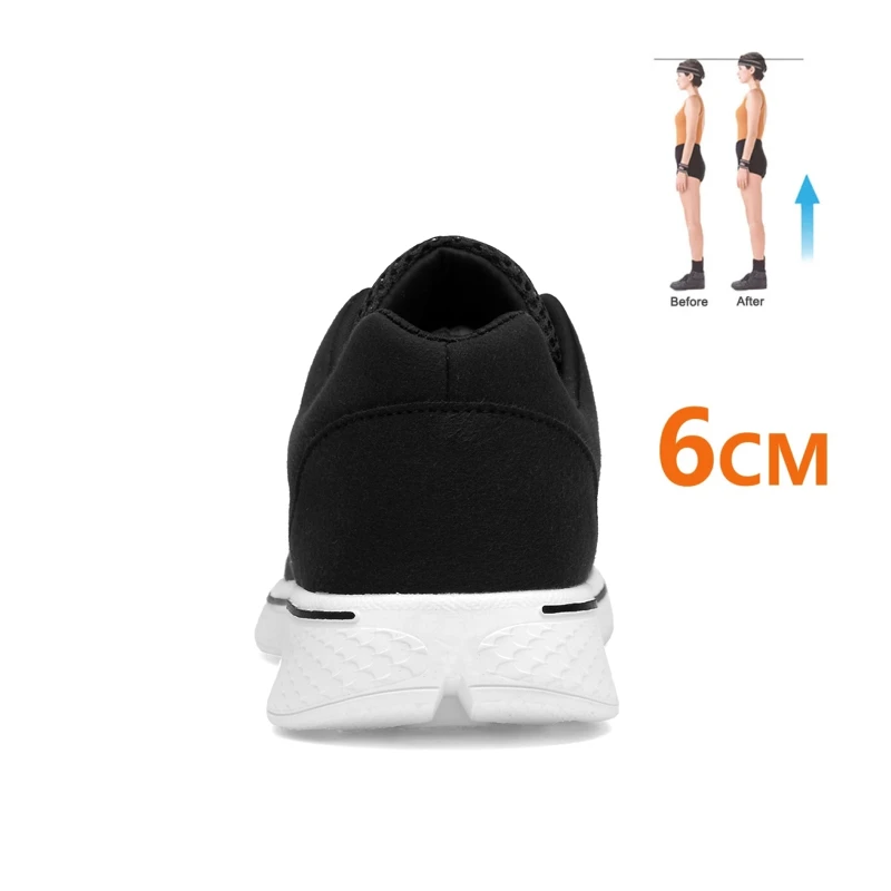 New Men Sneakers Elevator Shoes Heightening Shoes Height Increase Shoes Insoles 6CM Man Height Increasing Shoes Height Shoes