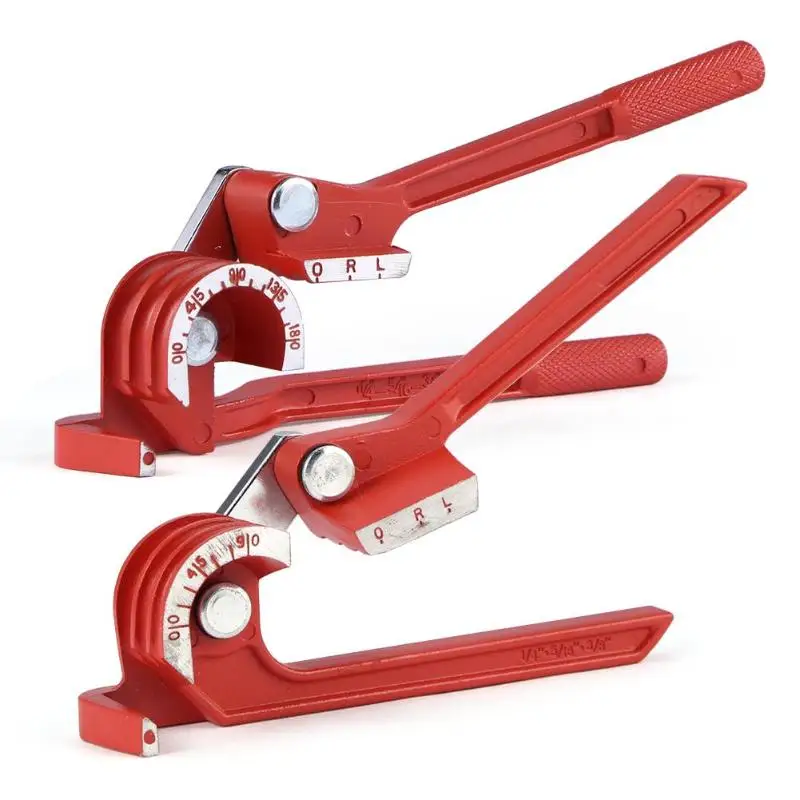 6mm/8mm/10mm Pipe Bending Tool Heavy Duty Tube Bender Aluminum Alloy Tubing Bender Brake Fuel Line Curving Pliers 90/180 Degree