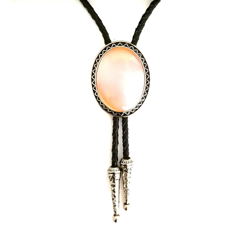 

Vintage Agate Indian Art Bolo Tie for Men Women Handmade Novelty Neckties Wedding Party Guests Gifts Fashion Jewelry Accessories