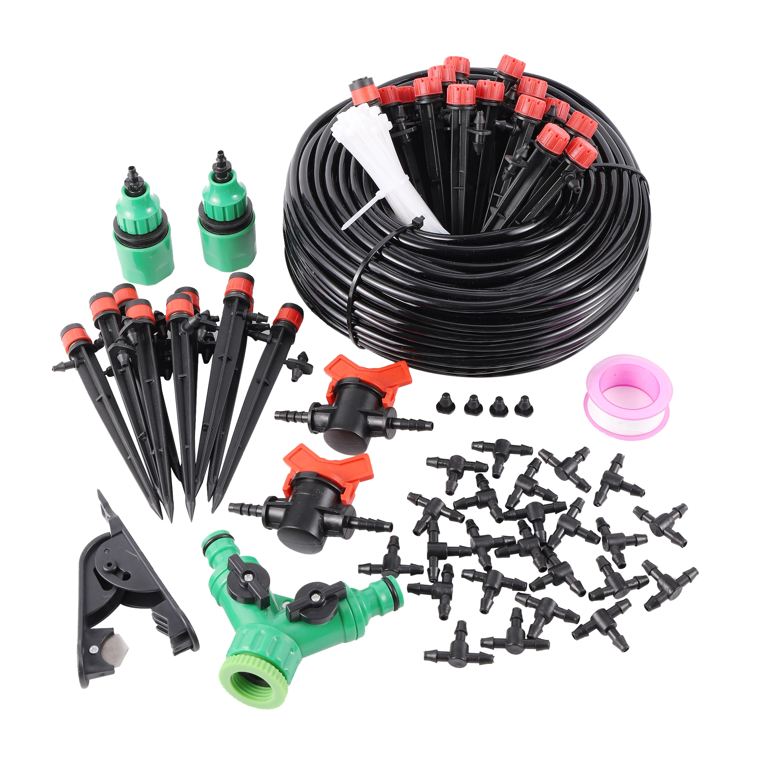 

Garden Watering System 10M 15M 20M 25M Adjustable Self Automatic Watering Drip Irrigation Kit Plants Vegetables Watering Kit