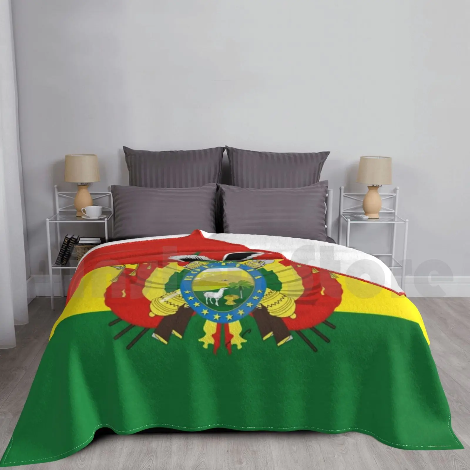 Bolivia Flag Phone Case Blanket For Sofa Bed Travel Bolivia Coat Of Arms Flag Passport Mobile Phone Cell Phone